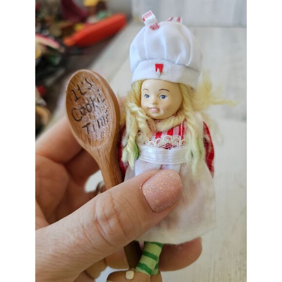 Vintage Kurt Adler Baker jointed girl fairy cookie ornament Xmas tree - Picture 6 of 7